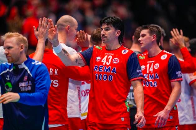 Mens Handball Golden League in Trondheim Spektrum Trondheim 20251030 Norways mens national handball team meets Denmark in the Golden League in Trondheim Spektrum Photo Ole Martin Wold NTB Trondheim Norway EDITORIAL USE ONLY RESTRICTED USE FOR BETTING COMPANIES  Copyright: xOlexMartinxWoldx xNTBx