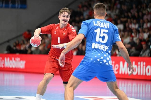 Handball, Men, International match, Switzerland - Croatia