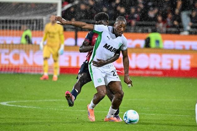 Woyo Coulibaly of US Sassuolo during Cagliari Calcio vs US Sassuolo, Italian soccer Serie A match in Cagliari, Italy, October 30 2025  Copyright: xLuigixCanu IPAxSportx xipa-agency.netx xx IPA_67283332 IPA_Agency_IPA67283332