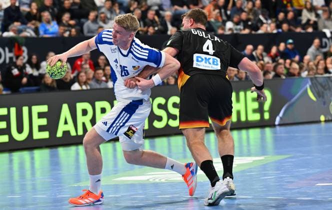 30 10 2025 Handball international Germany gg Iceland xwoxzix Haukur Prastarson 25, Iceland Johannes Golla 4, Germany