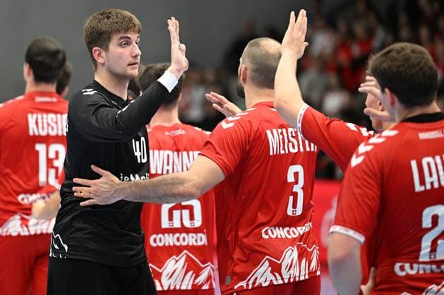 MURI BEI BERN, SWITZERLAND OCTOBER 30 Seravalli Mathieu of Switzerland after the game during the Handball international friendly Switzerland Croatia on October 30, 2025 in Muri bei Bern, Switzerland Muri bei Bern Die Mobiliar Arena Bern Switzerland Copyright: xJustPictures.ch ManuelxWinterbergerx jp-en-EuSpIm-MWI_4840