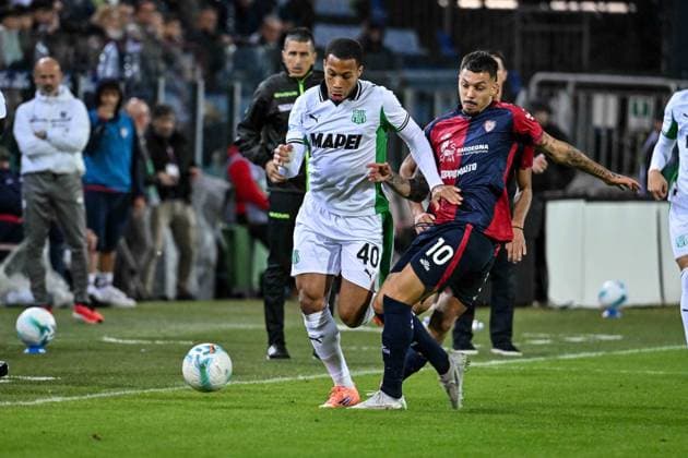 Aster Vranckx of US Sassuolo during Cagliari Calcio vs US Sassuolo, Italian soccer Serie A match in Cagliari, Italy, October 30 2025  Copyright: xLuigixCanu IPAxSportx xipa-agency.netx xx IPA_67285928 IPA_Agency_IPA67285928
