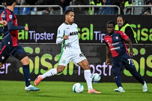 Aster Vranckx of US Sassuolo during Cagliari Calcio vs US Sassuolo, Italian soccer Serie A match in Cagliari, Italy, October 30 2025  Copyright: xLuigixCanu IPAxSportx xipa-agency.netx xx IPA_67286183 IPA_Agency_IPA67286183