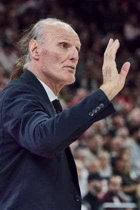 Turkish Airlines EuroLeague Basketball, FC Bayern Munich Basketball vs Virtus Bologna, Munich FC Bayern Basketball, Munich FC Bayern Basketball, Bologna Virtus, 2025 10 30 in Munich SAP Garden IVANOVIC Dusko Virtus Bologna Headcoach VIRHC sportworld Munich SAP Garden Bayern Germany