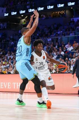 30th October 2025; Movistar Arena; Madrid, Spain; Turkish Airlines Euroleague Basketball; Spain, Real Madrid vs Fenerbahce Beko Istanbul; Andres Feliz (Real Madrid) Euroleague Basketball Real Madrid vs Fenerbahce 900 Cordon Press  900 CordonxPress LOF - Euroleague Basketball Real Madrid vs Fenerbahce