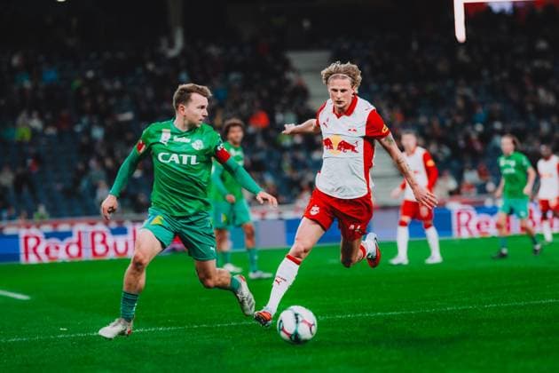 FC Red Bull Salzburg v WSG Tirol OEFB-UNIQA- 3rd round SALZBURG, AUSTRIA - OCTOBER 30: Maurits Kjaergaard of FC Red Bull Salzburg during the OEFB-UNIQA-Cup 3rd round match between FC Red Bull Salzburg v WSG Tirol on October 30, 2025 in Salzburg, Austria. Copyright: xAndreasxSchaadx-xFCxRedxBullxSalzburgx RBS__AS15306
