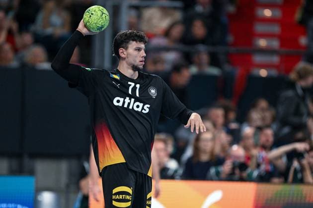 DHB 25 26 Germany Iceland on 30 10 2025 at the PSD Bank Nuernberg ARENA in Nuremberg Marko Grgic Germany on the ball MT