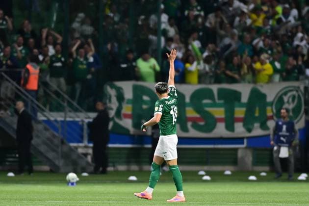 ALLIANZ PARQUE Sao Paulo (SP), 10 30 2025 - COPA LIBERTADORES DE AMERICA PALMEIRAS X LDU (EQU) - Goal by Palmeiras player Ramon Sosa, during the match between PALMEIRAS X LDU (EQU), valid for the second leg of the Copa Libertadores de America semi-final, held at Allianz Parque, on the evening of Thursday, October 30 (Photo: Eduardo Carmim Photo Premium SPP) 30930 (Eduardo Carmim, Eduardo Carmim SPP) Copyright: xEduardoxCarmim,xEduardoxCarmimx xSPPx spp-en-EdCaEdCa-libertadores_palmeiras_ldu_equ_319760