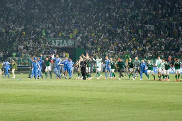 match between Palmeiras and LDU Quito for the Conmebol Libertadores Sao Paulo (SP), 10 30 2025 - Libertadores Palmeiras vs LDU Quito Palmeiras celebrates its qualification against LDU Quito in the second leg of the CONMEBOL Libertadores semi-final, on the evening of Thursday, October 30, 2025, at Allianz Parque, in Sao Paulo-SP. Palmeiras wins 4-0 and qualifies for the final against Flamengo. Palmeiras wins 4-0 and will face Flamengo in the CONMEBOL Libertadores final in Lima, Peru. (Foto: Leco Viana Thenews2 imago images) SPO  Copyright: xLecoxVianax