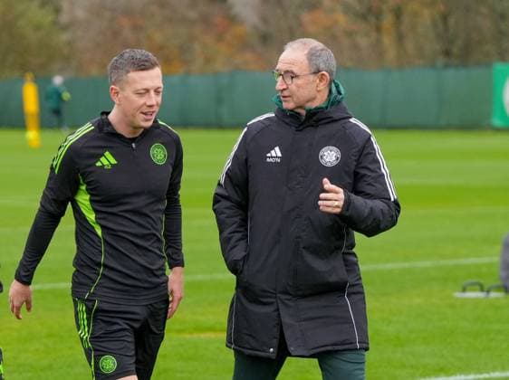 Football, Scotland, Celtic Glasgow Training with interim coach O Neill