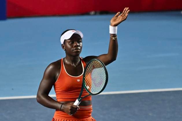 Victoria Mboko In WTA250 Canadian tennis player Victoria Mboko during a match at the Hong Kong Tennis Open on October 31, 2025 in Hong Kong. (Photo by Kobe Li Nexpher Images) Hong Kong