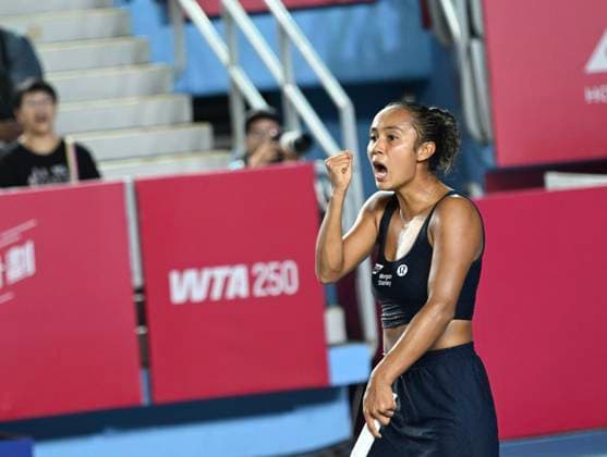 Leylah Fernandez In WTA250 Canadian tennis player Leylah Fernandez during a match at the Hong Kong Tennis Open on October 31, 2025 in Hong Kong. (Photo by Kobe Li Nexpher Images) Hong Kong