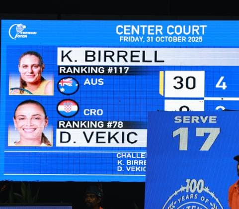 CHENNAI OPEN WTA, Tennis Damen 250 Chennai Open WTA 250 : Janice T JEN (INA) VS Mia POHANKOVA (SVK) Janice T JEN (INA) defeated Mia POHANKOVA (SVK) by 6-3,6-1. Janice T JEN (INA) in action Chennai SDAT Stadium, Nungambakkam. India Copyright: xSukumarxSukumarx