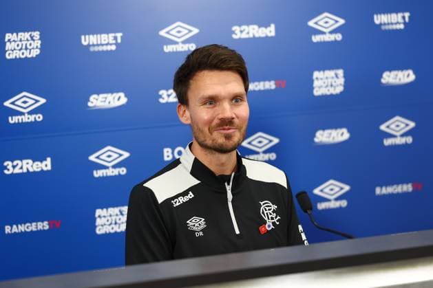 Rangers head coach Danny Röhl during a press conference, PK, Pressekonferenz ahead of Sunday s Premier Sports Cup semi final against Celtic. Rangers Press Conference - The Rangers Training Centre, Glasgow, Lanarkshire, Scotland, UK - 31 Oct 2025Glasgow The Rangers Training Centre Lanarkshire United Kingdom  Copyright: xO Rourke RangersxFC Shutterstockx 15642749c