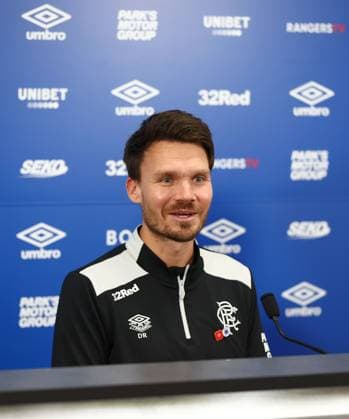 Rangers head coach Danny Röhl during a press conference, PK, Pressekonferenz ahead of Sunday s Premier Sports Cup semi final against Celtic. Rangers Press Conference - The Rangers Training Centre, Glasgow, Lanarkshire, Scotland, UK - 31 Oct 2025Glasgow The Rangers Training Centre Lanarkshire United Kingdom  Copyright: xO Rourke RangersxFC Shutterstockx 15642749b