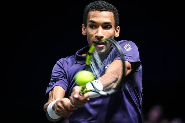 October 31, 2025, Nanterre, France, France: Felix AUGER-ALIASSIME of Canada during the fifth day of the Rolex Paris Masters 1000 tennis tournament at Accor Arena on October 31, 2025 in Nanterre near Paris, France. Nanterre France - ZUMAm308 20251031_zsp_m308_006 Copyright: xMatthieuxMirvillex