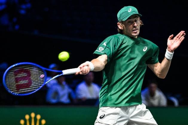 October 31, 2025, Nanterre, France, France: Alex DE MINAUR of Australia during the fifth day of the Rolex Paris Masters 1000 tennis tournament at Accor Arena on October 31, 2025 in Nanterre near Paris, France. Nanterre France - ZUMAm308 20251031_zsp_m308_019 Copyright: xMatthieuxMirvillex