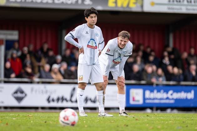 Soccer I Men I Season 2025 2026 I Regionalliga Nord I 17 Matchday I SV Drochtersen Assel SSV Jeddeloh l I 31 10 2025 Keita Taguchi 5, SSV Jeddeloh II , Philip Gramberg 4, SSV Jeddeloh II Drochtersen Kehdinger Stadion Niedersachsen Germany Copyright: xLobeca JörgxStruwex