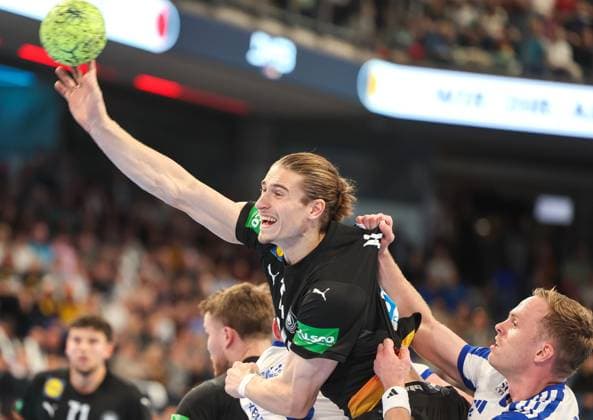 Handball international Germany GER Iceland ISL 30 10 25, Juri Knorr GER ,