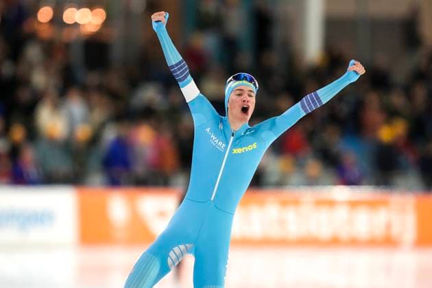 2025-10-31 - Dutch Single Distances Speed skating, Eisschnelllauf Championships 2026 HEERENVEEN, NETHERLANDS - OCTOBER 31: Wisse Slendebroek during the Dutch Single Distances Speed Skating Championships 2026 at Thialf on October 31, 2025 in Heerenveen, Netherlands. Heerenveen Thialf Netherlands Content not available for redistribution in The Netherlands directly or indirectly through any third parties. Copyright: xDouwexBijlsmax