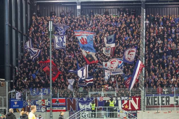 31 10 2025, 2 Bundesliga, Matchday 11, Preußen Münster Holstein Kiel, Fans of Holstein Kiel Münster Preußen Stadion NRW Germany xRHR PHOTO DEx Copyright: RHR-FOTOx RHR-FOTO DE