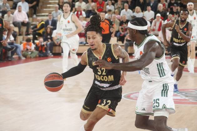Monaco vs Panathinaikos Basket PHOTOPQR NICE MATIN Cyril Dodergny ; Monaco ; 31 10 2025 ; Monaco le 31 10 2025 - Salle Gaston Medecin - EuroLeague de Basket - L AS Monaco recevait le Panathinaikos OCT 31ST 2025 BASKET EuroLeague AS Monaco - Panathinaikos Monaco France  Copyright: xPHOTOPQR NICExMATIN MAXPPPxCyrilxDodergnyx 20251031NIM7155 20251031NIM7155