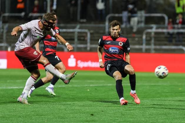 3 Liga FC Viktoria Köln FC Ingolstadt 04 Goal Cheer Hit Shot Yannick Deichmann 20, FCI Wolf Lucas 21 VK Handle Simon 7 VK 3 Liga FC Ingolstadt 04 Season 2025 2026 FC Viktoria Köln