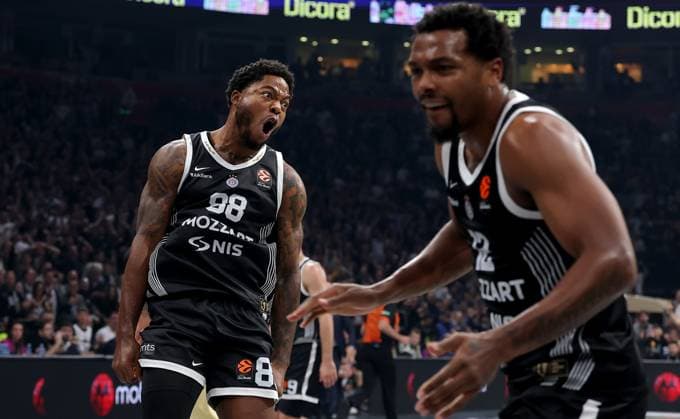 Partizan v Barcelona, Euroleague, season 2025 2026, round 8 Belgrade, Serbia. 31th Oct, 2025. Partizan s during Euroleague basketball match between Partizan and Barcelona on October 31. 2025. in Belgrade, Serbia. Belgrade Serbia Copyright: xPedjaxMilosavljevic STARSPORTx