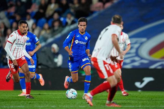 October 31, 2025, Getafe, Madrid, Spain: Luis Milla of Getafe CF in action during the Spanish League, LaLiga EA Sports, football match played between Getafe CF and Girona FC at Coliseum de Getafe stadium on October 31, 2025, in Getafe, Spain. Getafe Spain - ZUMAa181 20251031_zaa_a181_120 Copyright: xDennisxAgyemanx