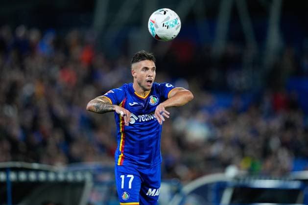 October 31, 2025, Getafe, Madrid, Spain: Kiko Femenia of Getafe CF in action during the Spanish League, LaLiga EA Sports, football match played between Getafe CF and Girona FC at Coliseum de Getafe stadium on October 31, 2025, in Getafe, Spain. Getafe Spain - ZUMAa181 20251031_zaa_a181_125 Copyright: xDennisxAgyemanx