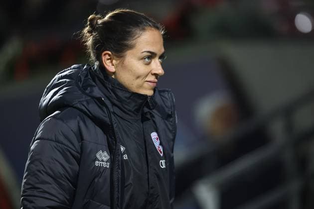 3 Liga FC Viktoria Köln FC Ingolstadt 04 before the match Head coach Sabrina Wittmann FCI 3 Liga FC Ingolstadt 04 Season 2025 2026 FC Viktoria Köln