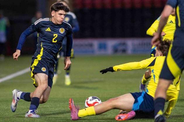 Scotland v Sweden U17, U 17 European Championships 31 10 2025. Group 3 Arran McSporran of Scotland national team, Nationalteam during the UEFA U17 s Euro Championship. Scotland vs Sweden, Albert Bartlett Stadium, Airdrie, Scotland Airdrie Albert Bartlett Stadium North Lanarkshire Scotland Editorial use only , Copyright: xColinxPoultneyx PSI-23146-0091