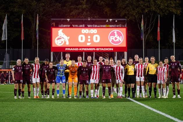 COLOGNE, GERMANY - 31 OCTOBER, 2025: The match of Women Bundesliga 1.FC Koeln vs 1. FC Nuernberg at Franz Kremer Stadium  Copyright: xVITALIIxKLIUIEVx