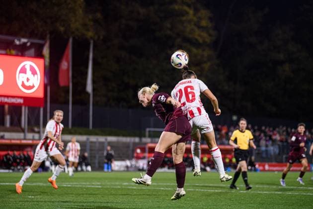 COLOGNE, GERMANY - 31 OCTOBER, 2025: The match of Women Bundesliga 1.FC Koeln vs 1. FC Nuernberg at Franz Kremer Stadium  Copyright: xVITALIIxKLIUIEVx