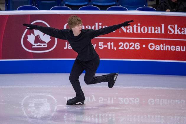 October 31, 2025, Saskatoon, Sk, Canada: CanadaöÄÃ s Stephen Gogolev skates during a practice for the 2025 Skate Canada International event in Saskatoon, on Friday, Oct. 31, 2025. Stephen Gogolev  - ZUMAc35_ 20251031_zaf_c35_110 Copyright: xLiamxRichardsx