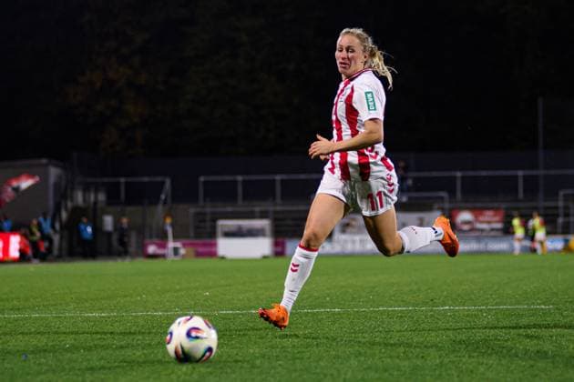 COLOGNE, GERMANY - 31 OCTOBER, 2025: Pauline Bremer - The match of Women Bundesliga 1.FC Koeln vs 1. FC Nuernberg at Franz Kremer Stadium  Copyright: xVITALIIxKLIUIEVx