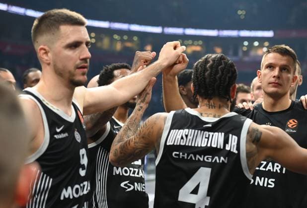 PARTIZAN vs FC Barcelona, Barca VANJA MARINKOVIC , DUANE WASHINGTON Dvejn Vasington, ARIJAN LAKIC basketball Partizan vs FC Barcelona EuroleagueBeogradska arena, Belgrade 31.10.2025. godine Foto: Belgrade Stark Belgrade arena Serbia Copyright: xNebojsaxParausicx xMNxPressx