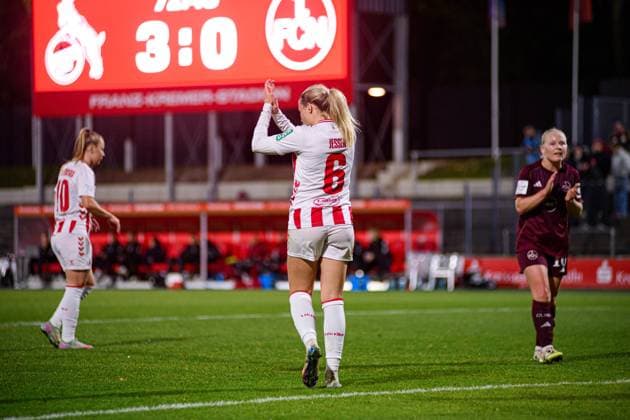 COLOGNE, GERMANY - 31 OCTOBER, 2025: Sandra Maria Jessen - The match of Women Bundesliga 1.FC Koeln vs 1. FC Nuernberg at Franz Kremer Stadium  Copyright: xVITALIIxKLIUIEVx