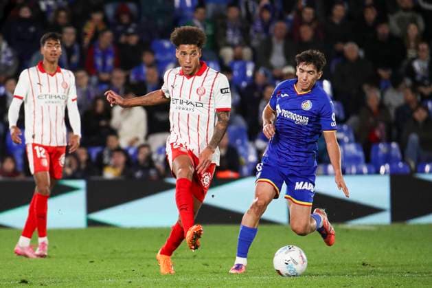 Spanish La Liga EA Sports soccer match Getafe vs Girona at Coliseum stadium in Getafe, Madrid, Spain. 31 October 2025 900 Cordon Press  900 CordonxPress LOF - Getafe vs Girona