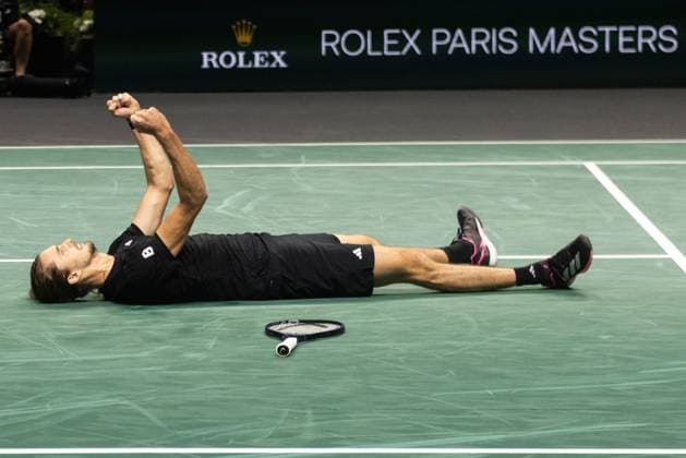Rolex Paris Masters 2025 - Day 5 Alexander Zverev (GER) plays against Daniil Medvedev in the men s singles match on day five of the Paris ATP, Tennis Herren Masters 1000 tennis tournament at the Paris La Defense Arena in Nanterre, on the outskirts of Paris. Paris France  Copyright: xIbrahimxEzzatx originalFilename:ezzat-notitle251101_npIkN.jpg