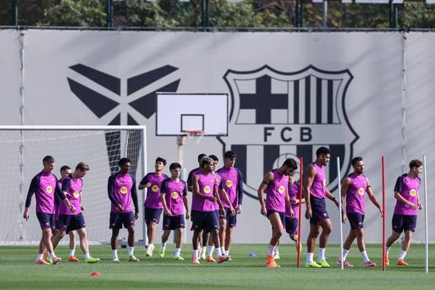 Football, Spain, FC Barcelona, Training