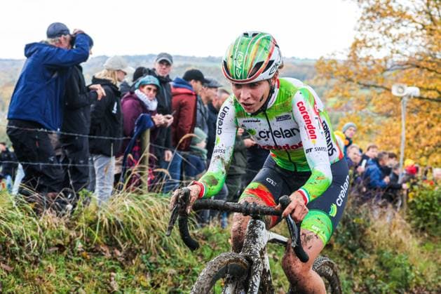 X²O Badkamers Trofee Koppenbergcross OUDENAARDE, BELGIUM - NOVEMBER 01 : Casasola Sara (ITA) of Crelan - Corendon in action during the X²O Badkamers Trofee Koppenbergcross pictured on November 01, 2025 in Oudenaarde, Belgium, 01 11 2025 Oudenaarde Belgium  Copyright: xGbax