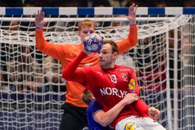 Handball, Golden League Denmark Netherlands Trondheim 20251101 Denmark s Mathias Gidsel during the Golden League handball match between Denmark and the Netherlands at Trondheim Spektrum Photo Erik Flaaris Johansen NTB Trondheim Norway EDITORIAL USE ONLY RESTRICTED USE FOR BETTING COMPANIES  Copyright: xErikxFlaarisxJohansenx xNTBx