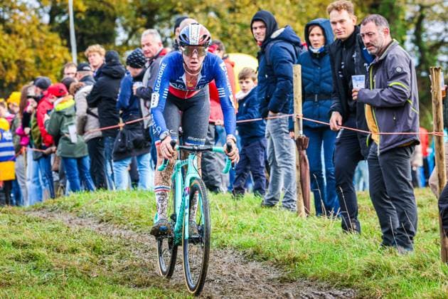 X²O Badkamers Trofee Koppenbergcross OUDENAARDE, BELGIUM - NOVEMBER 01 : Fouquenet Amadine of Arkea B&B Hotels Women in action during the X²O Badkamers Trofee Koppenbergcross pictured on November 01, 2025 in Oudenaarde, Belgium, 01 11 2025 Oudenaarde Belgium  Copyright: xGbax