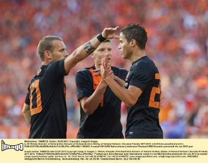 Football, EURO 2012, Test match, Netherlands - Slovakia 2:0