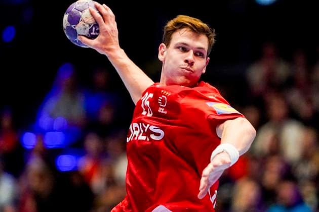 Handball, Golden League Denmark Netherlands Trondheim 20251101 Denmark s Lukas Jorgensen during the Golden League handball match between Denmark and the Netherlands at Trondheim Spektrum Photo Erik Flaaris Johansen NTB Trondheim Norway EDITORIAL USE ONLY RESTRICTED USE FOR BETTING COMPANIES  Copyright: xErikxFlaarisxJohansenx xNTBx