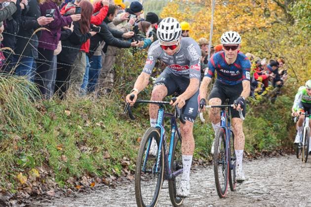 X²O Badkamers Trofee Koppenbergcross OUDENAARDE, BELGIUM - NOVEMBER 01 : Michels Jente (BEL) of Alpecin-Deceuninck in action during the X²O Badkamers Trofee Koppenbergcross pictured on November 01, 2025 in Oudenaarde, Belgium, 01 11 2025 Oudenaarde Belgium  Copyright: xGbax