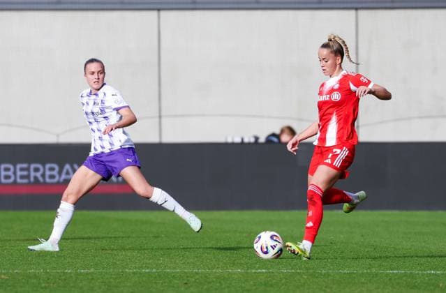 Germany 1 Womens Bundesliga 2025 26, 8 Matchday FC Bayern Munich Women vs SGS Essen Women, FC Bayern Campus Stadion Munich Giulia Gwinn, FC Bayern Munich Women, 7 Munich FC Bayern Campus Stadion Bayern Germany Copyright: xBenedictxChristx