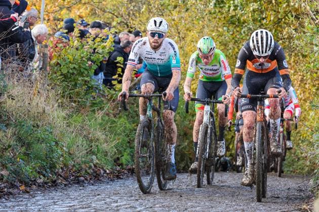 X²O Badkamers Trofee Koppenbergcross OUDENAARDE, BELGIUM - NOVEMBER 01 : Nieuwenhuis Joris (NED) of Ridley Racing Team in action during the X²O Badkamers Trofee Koppenbergcross pictured on November 01, 2025 in Oudenaarde, Belgium, 01 11 2025 Oudenaarde Belgium  Copyright: xGbax