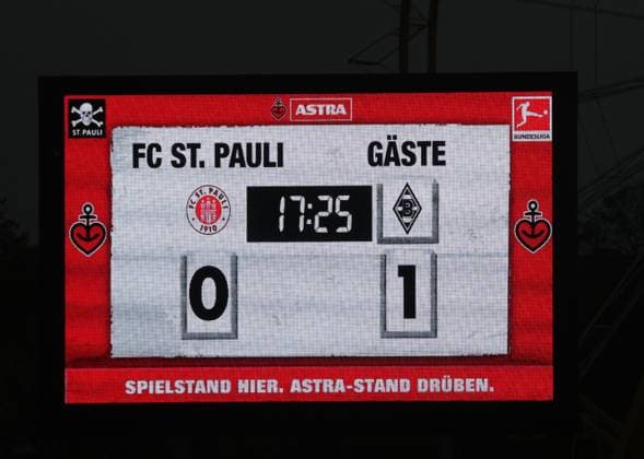 Goal celebration 0 1 by Haris Tabakovic Borussia Moenchengladbach Football, 1 BL, Season 2025 2026, Men, FC St Pauli vs Borussia Moenchengladbach, Millerntor Stadion DFL REGULATIONS PROHIBIT ANY USE OF PHOTOGRAPHS AS IMAGE SEQUENCES AND OR QUASI VIDEO